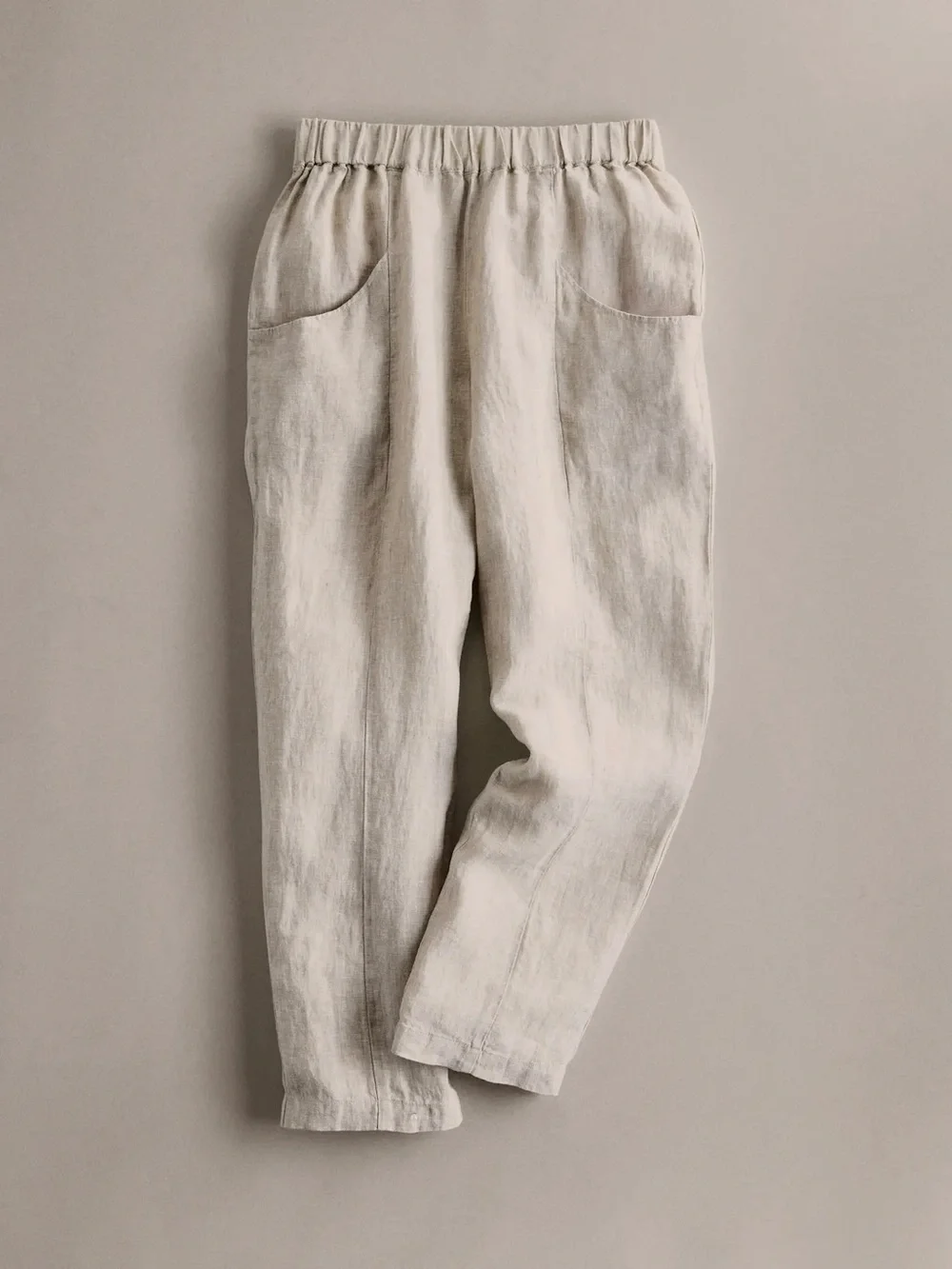 Quince | 100% European Linen Tapered Ankle Pants in Flax ~ Large